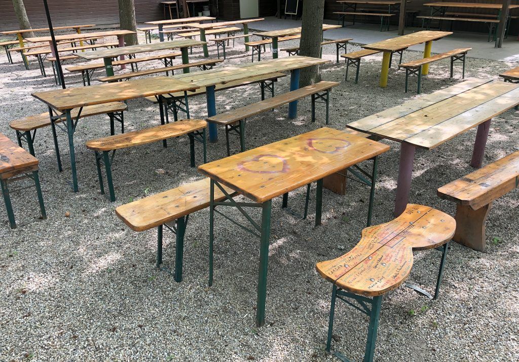 Der Pop-up-Gastgarten