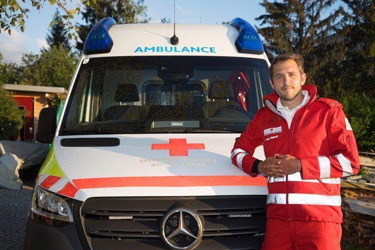 Michael Rüdisser aus Dornbirn ist dem Roten Kreuz seit seinem Zivildienst im Jahr 2009 verbunden. RKV