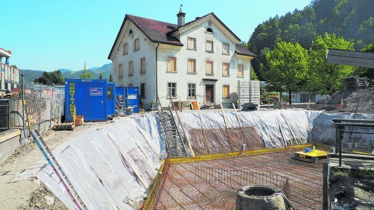 Die Bauarbeiten laufen bereits auf Hoch-touren. Egle