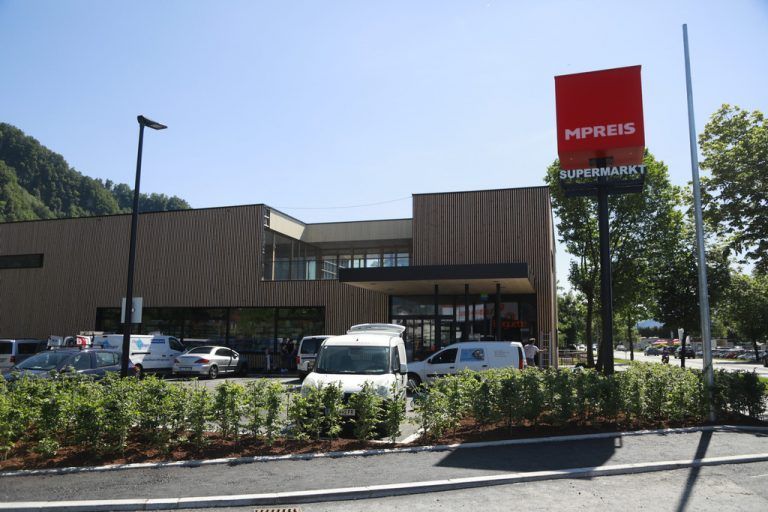 Die Energiebilanz des MPreis in Hohenems entspricht dem Passivhausstandard. VN/PAulitsch