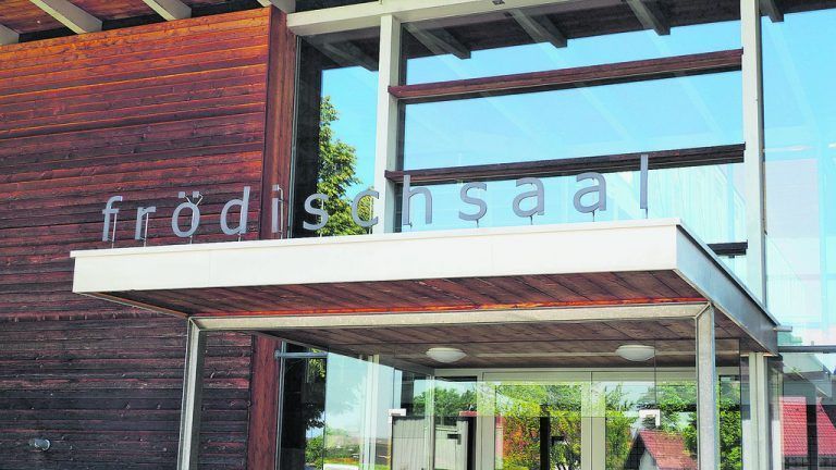 Die Fortführung der Sanierung des Frödischsaals wurde um ein Jahr verschoben.