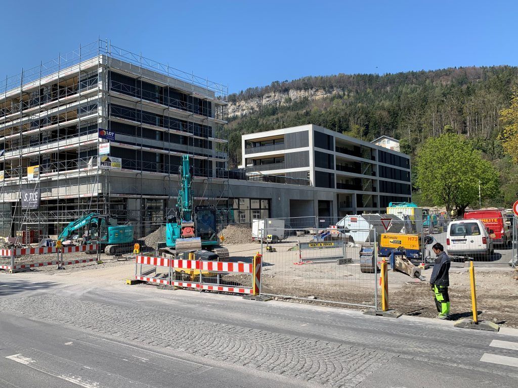 Tostner Zentrumsbau  auf der Zielgerade