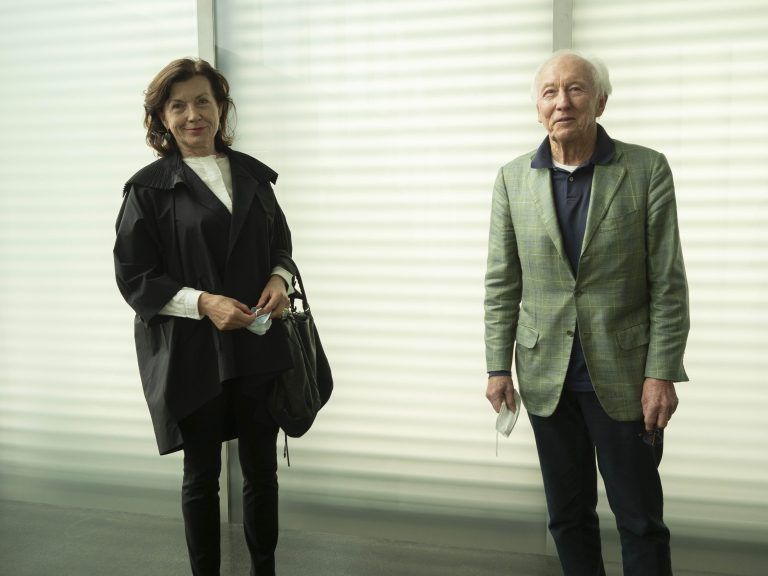 Grete Eberle und Jürg Zumtobel waren ebenso unter den Kunstfans.