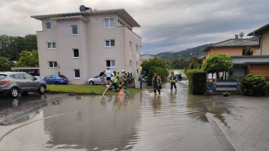 Unwetter hielt Feuerwehr auf Trab