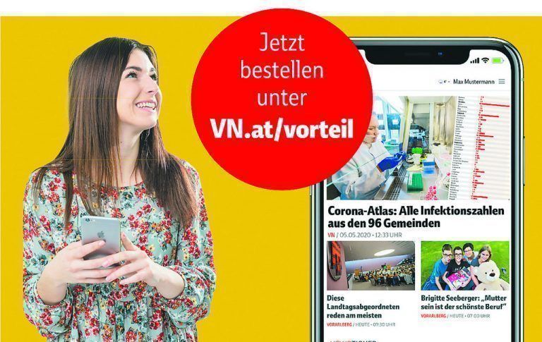 Digitaler Qualitätsjournalismus zum Vorteilspreis: Für Abonnenten der täglich gedruckten VN gibt es die digitalen VN einen Monat lang gratis.vn