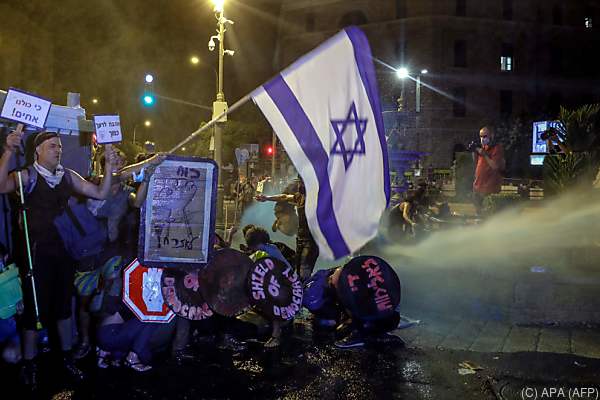 Festnahmen und Gewalt bei Demonstration gegen Netanyahu