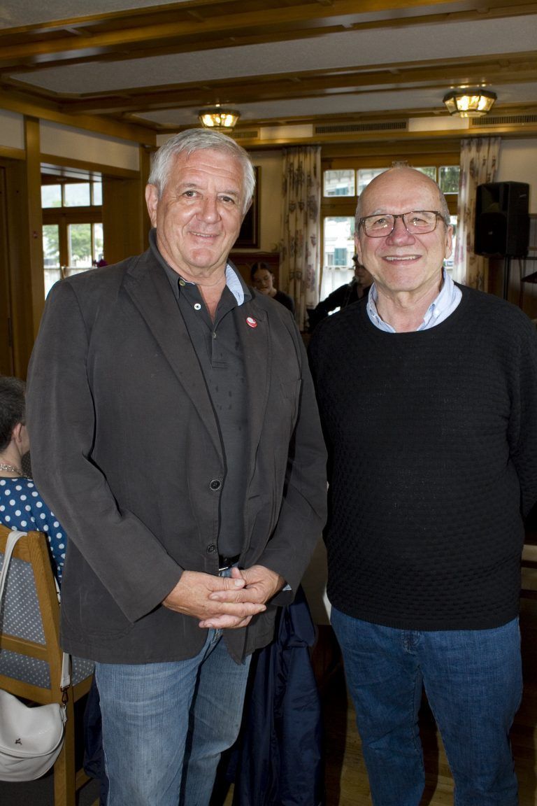 Franz Abbrederis (l.) und Josef Kittinger genossen die Menüvarianten.