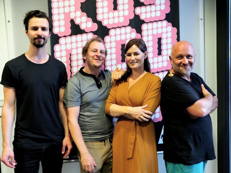 Die Schauspieler Simon Alois Huber, Johannes Rhomberg, Sabine Lorenz und Wini Gropper begeisterten das Publikum. sie
