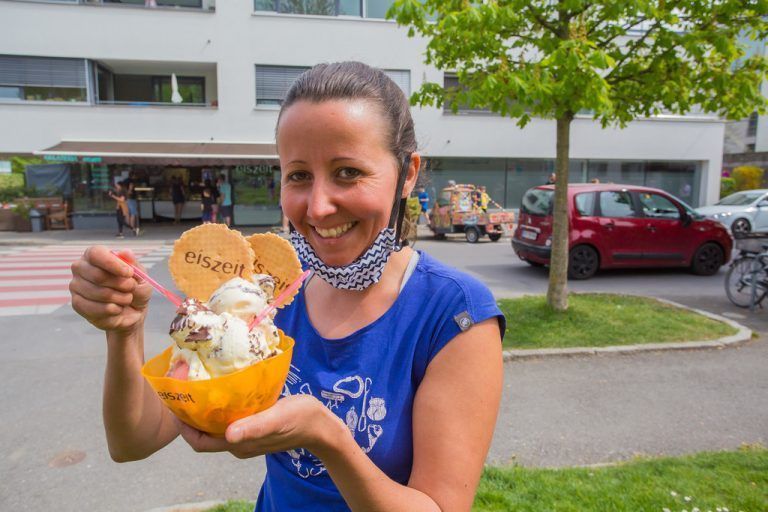 Eis ist ein purer Genuss, dem kaum jemand widerstehen kann. VN/steurer