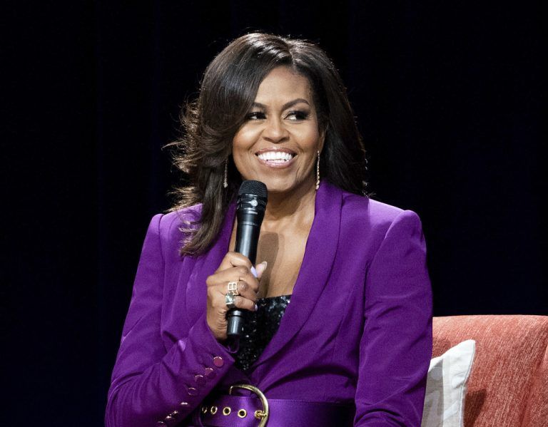 Michelle Obama wird in die National Women‘s Hall of Fame aufgenommen. AP