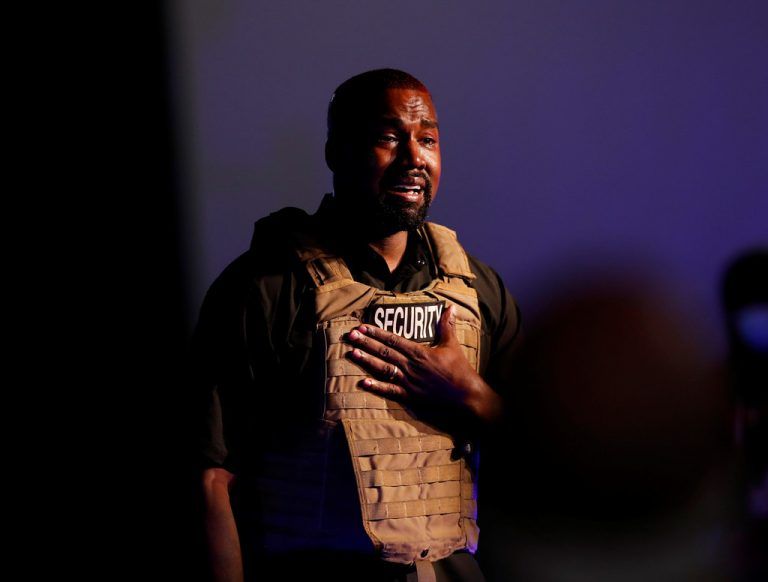 Kanye West bricht bei Auftritt zu US-Wahl in Tränen aus. Reuters