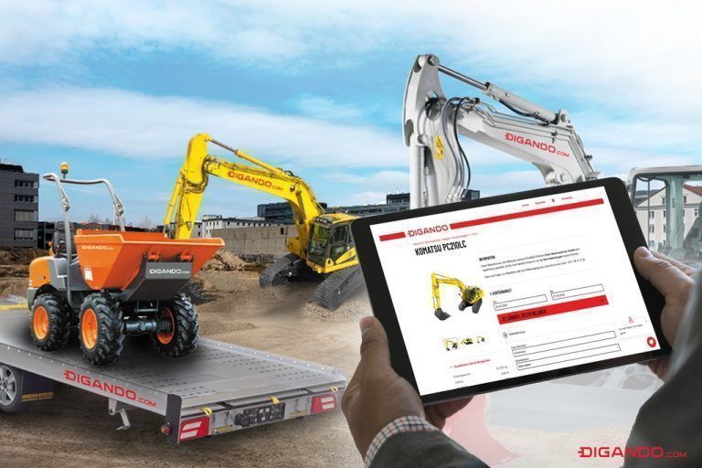 6000 Baumaschinen stehen österreichweit auf der Onlineplattform Digando.com zur Miete bereit. Nun plant das Unternehmen seine Expansion. digando