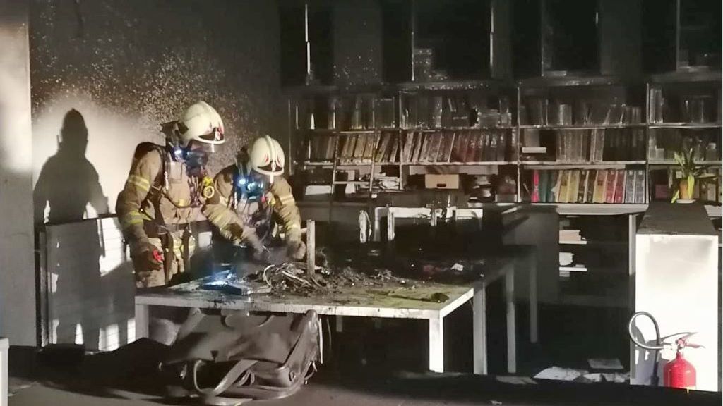 Brandstiftung in Höchster Schule