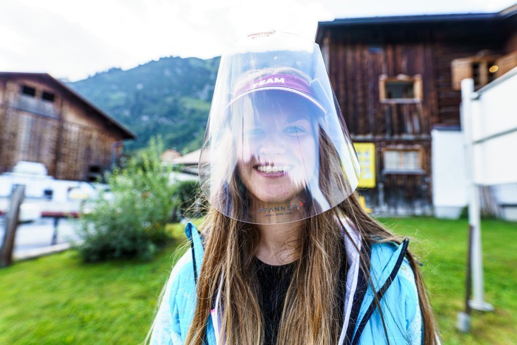 Im Regen drehte Bergspezialistin Sabine Reiner auf