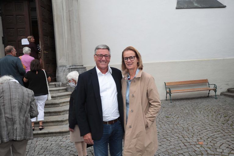 Feldkirchs Stadtoberhaupt Wolfgang Matt mit Ingrid.