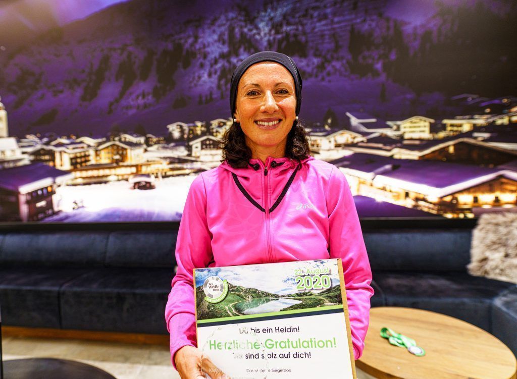 Im Regen drehte Bergspezialistin Sabine Reiner auf