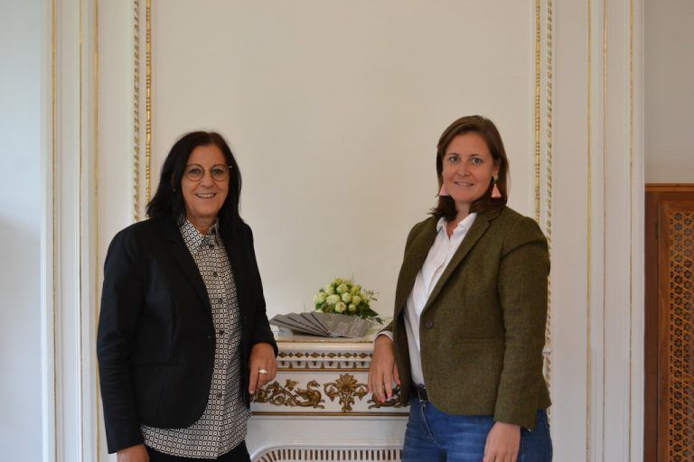 Die Verantwortlichen Elisabeth Schwald und Verena Burtscher. BI