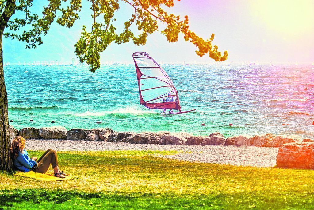 Perfekte Bedingungen für Windsurfer