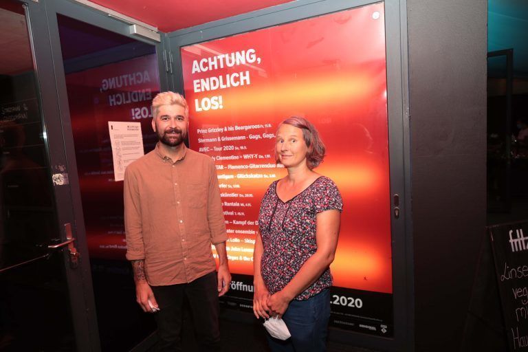 Andreas Mäser und Heike Kaufmann vom Spielboden. 