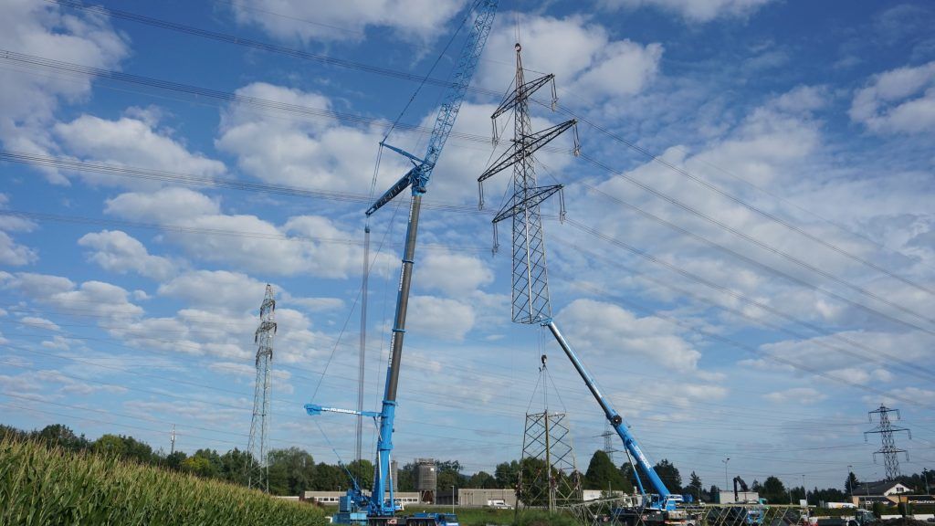 Strommasten beim Emspark werden erhöht