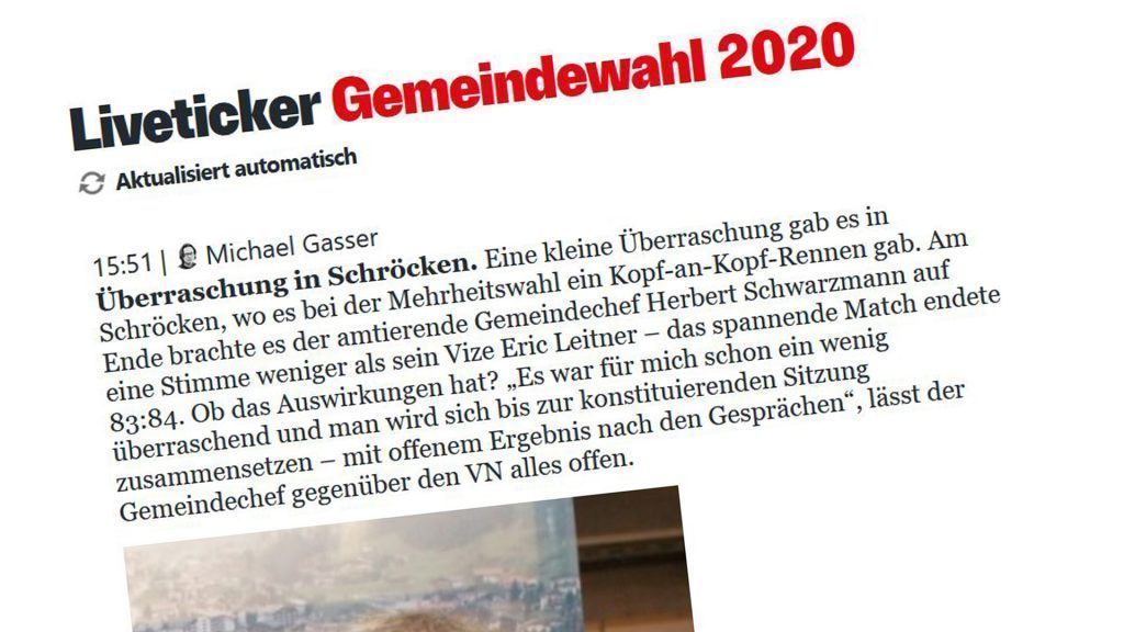 Der Liveticker zur Gemeindewahl zum Nachlesen
