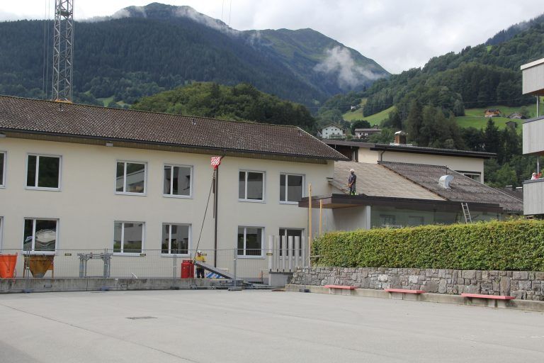 Die erste Bauetappe der Volksschulsanierung in Tschagguns konnte großteils abgeschlossen werden. <span class="copyright">str</span>