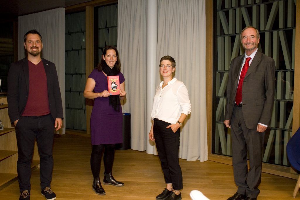 Diskussion mit Christoph Leitl in der Stadtbibliothek Dornbirn