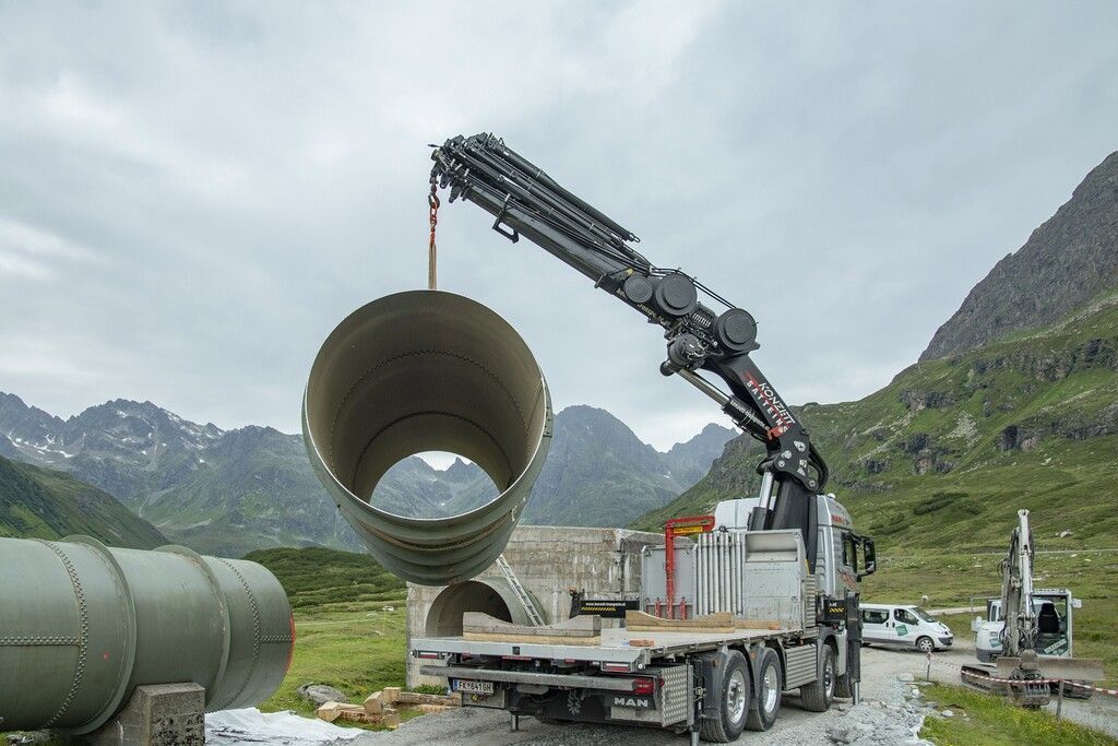 Wie die Illwerke-Druckrohre in der Silvretta verschwinden