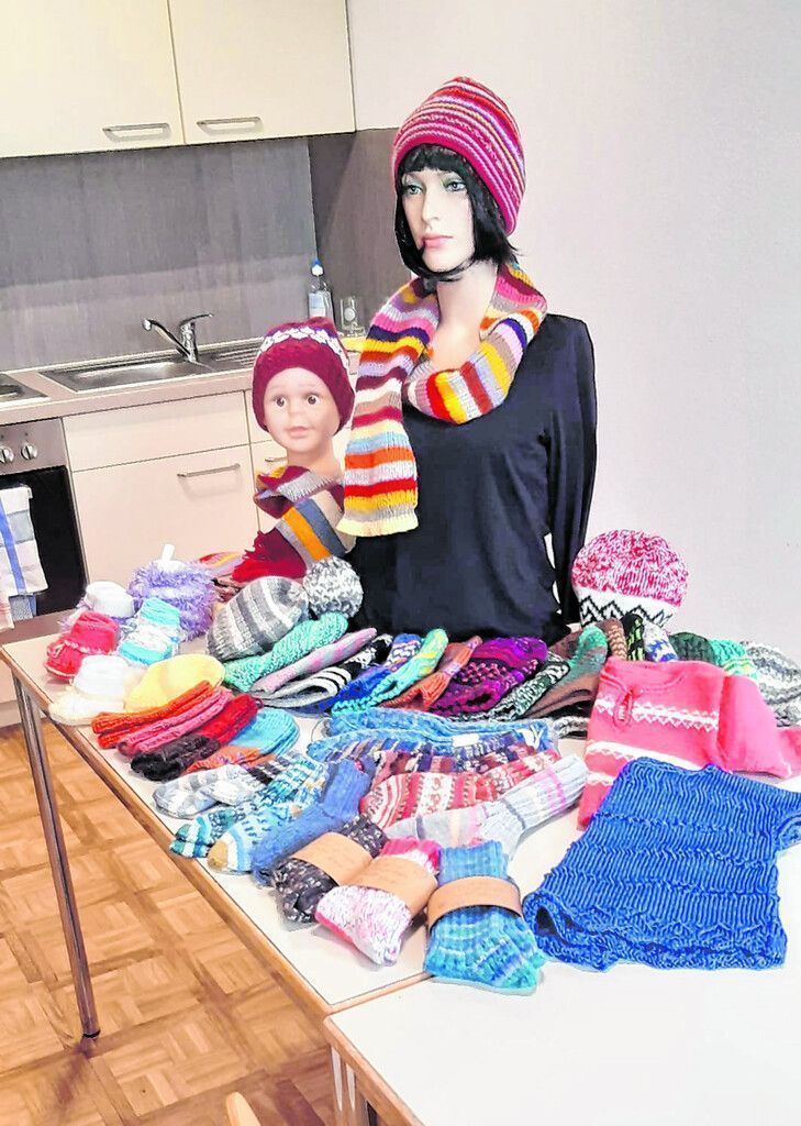 Strickaktion für guten Zweck