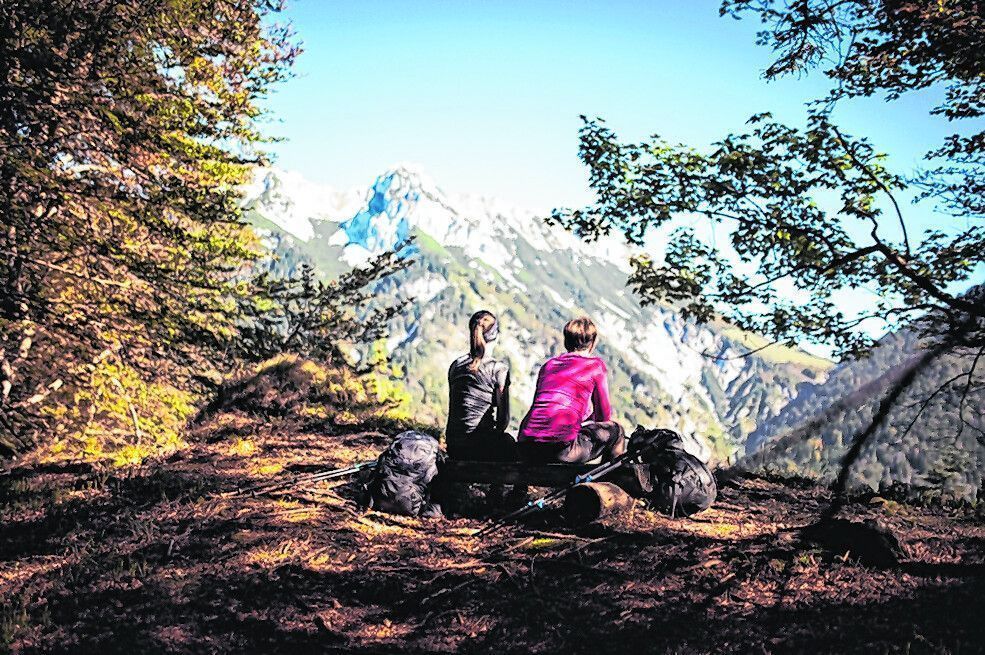 Weitläufiges Wandernetz
