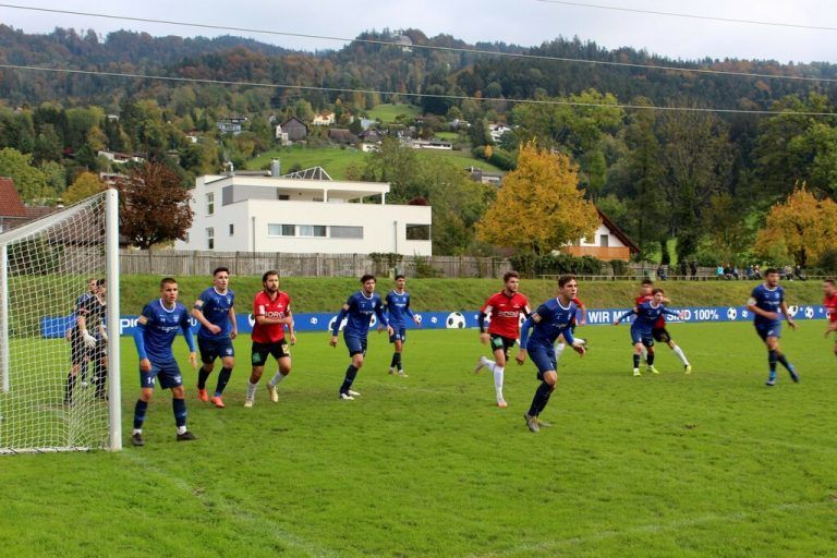 Heimspiel SV typico Lochau gegen den FC Andelsbuch im „Corona-FIT-gemachten“ Stadion am Hoferfeld. bms