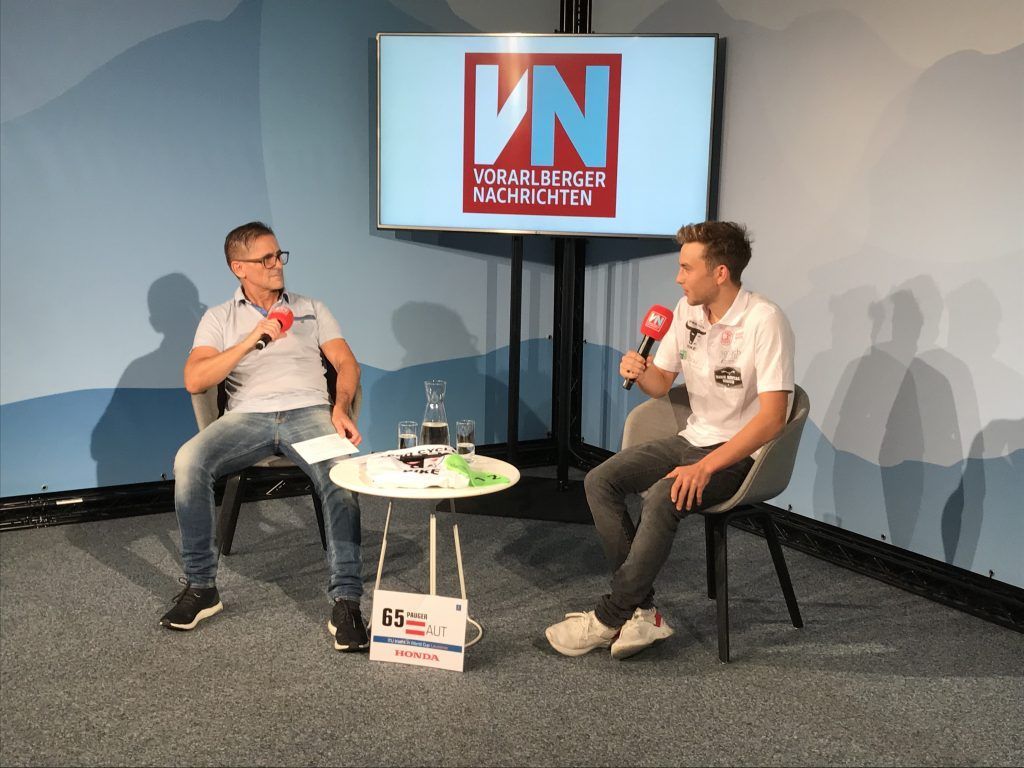 Willkommen in der &#8220;Mixed Zone&#8221;: Triathlet Leon Pauger