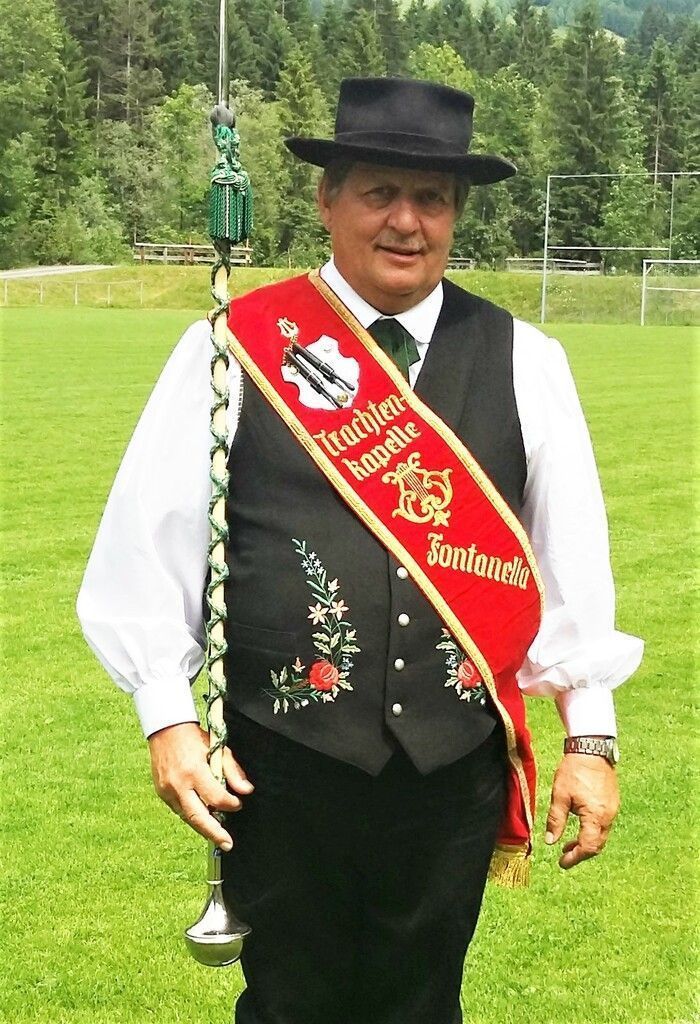 Manfred Domig ist der neue Bezirksstabführer.Blasmusikbezirksleitung Bludenz