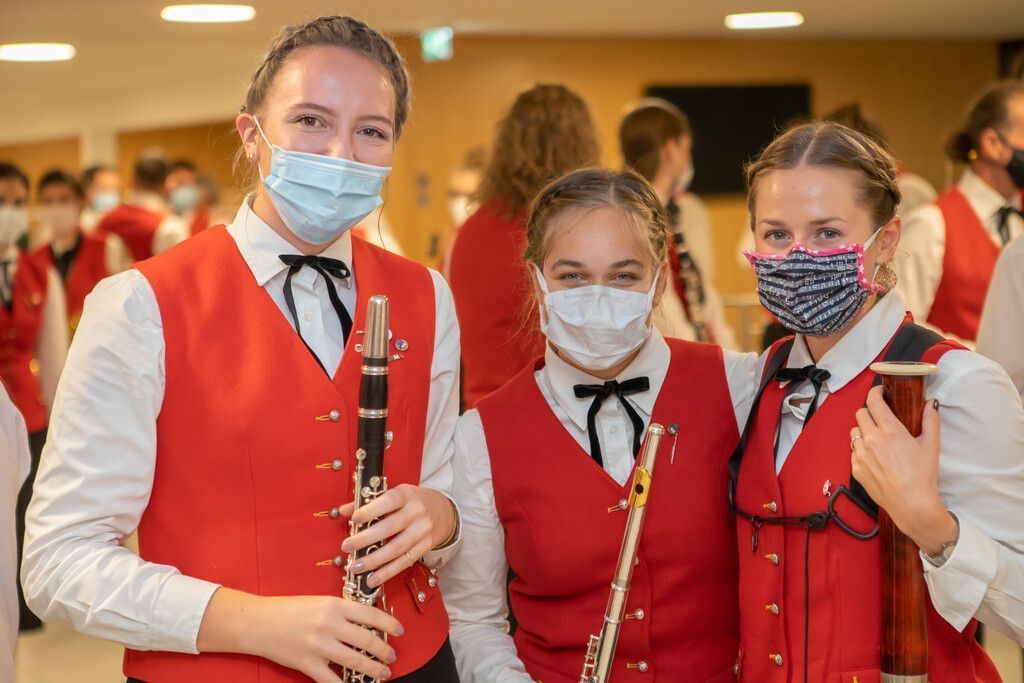 Wie ein Konzert der Harmoniemusik Vandans in Coronazeiten über die Bühne geht