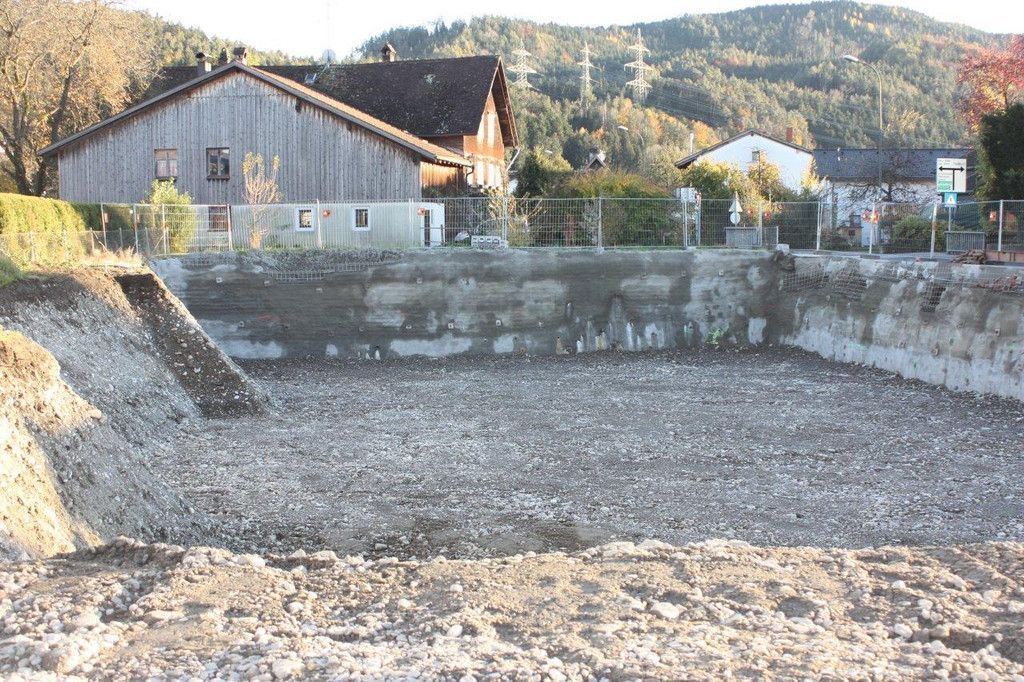 Start(-loch) für Wohnbau Mühlbach