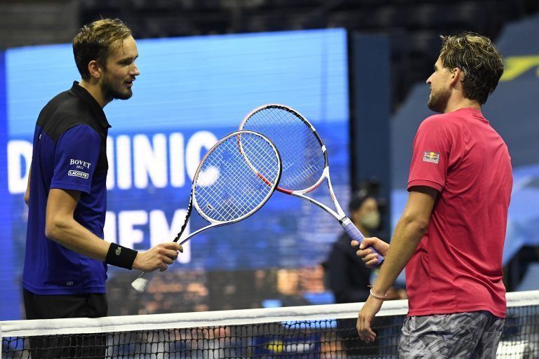 Bei den US Open hatte Dominic Thiem gegen Daniel Medwedew die Nase vorn. <span class="copyright">APA</span>