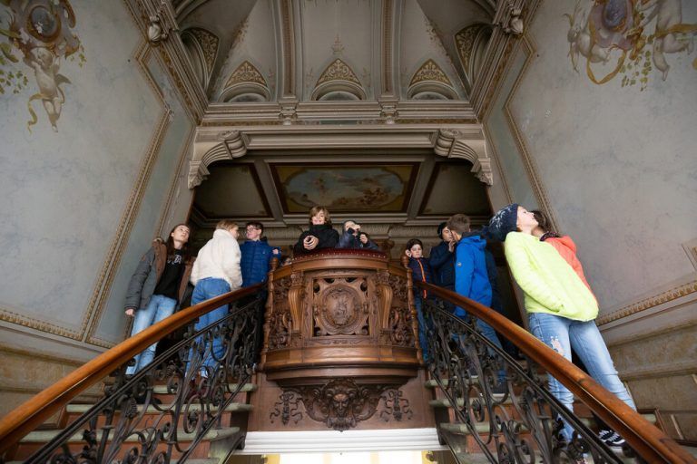 Die Schüler durften sich vor Ort inspirieren lassen.Frauke Kühn