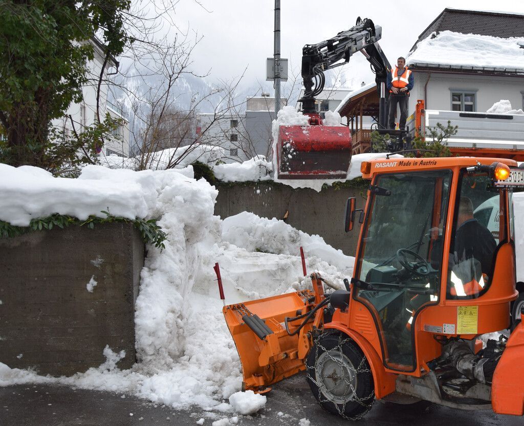 Die ersten Schneemassen wurden beseitigt