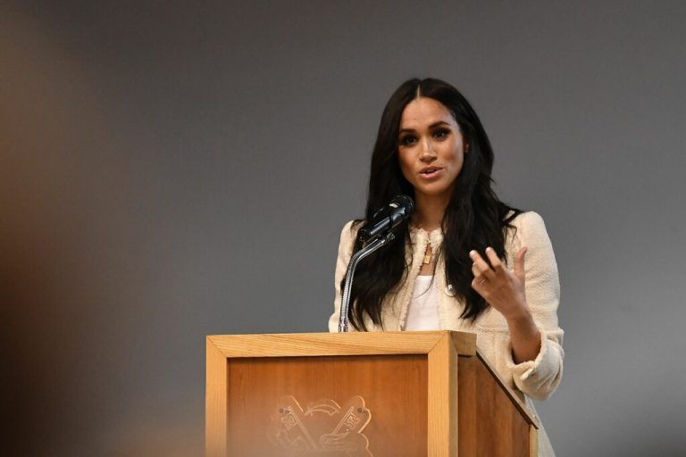 Herzogin Meghan dankte allen Helfern. afp