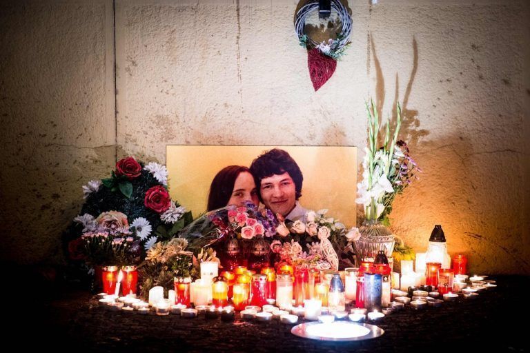 Kuciak und seine Verlobte  Martina wurden 2018 ermordet.AFP
