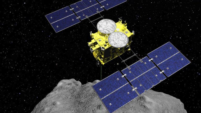Sechs Jahre nach ihrem Aufbruch zum Asteroiden Ryugu kehrt die Sonde zurück.AP