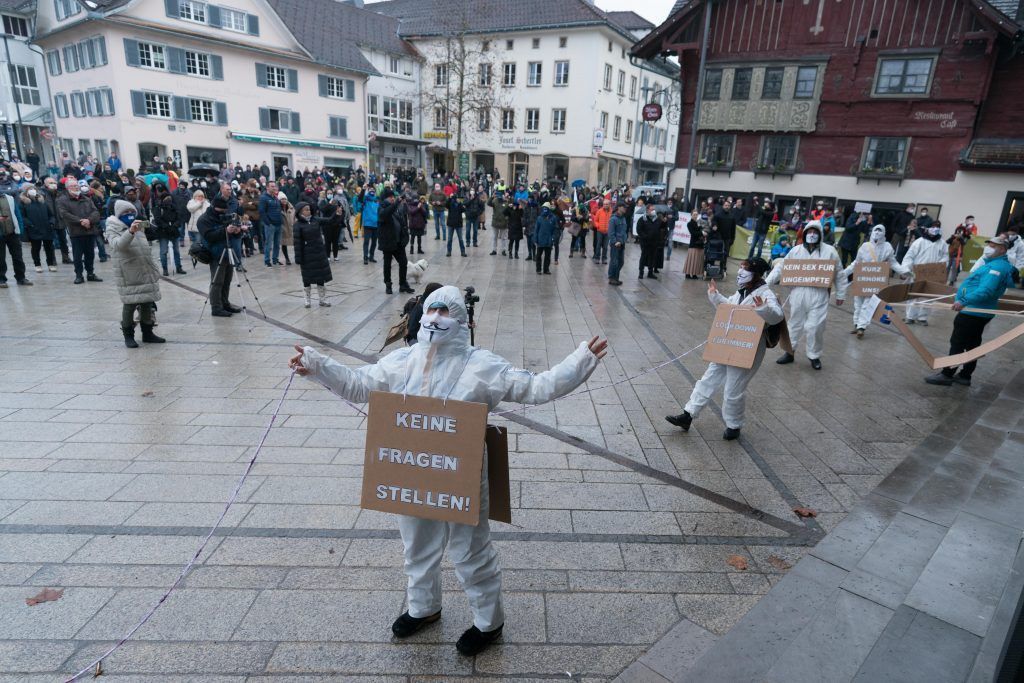 Demo in Dornbirn gegen Coronamaßnahmen