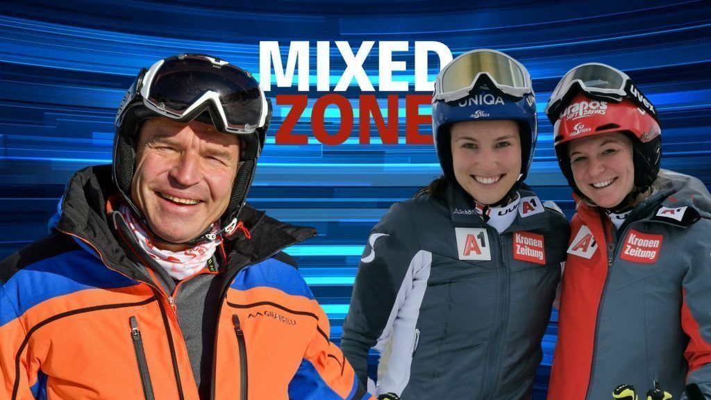 Zweite MIXED ZONE mit Skisport total