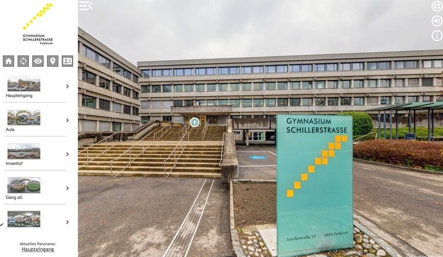 Ein virtueller Rundgang durch das Gymnasium Schillerstraße