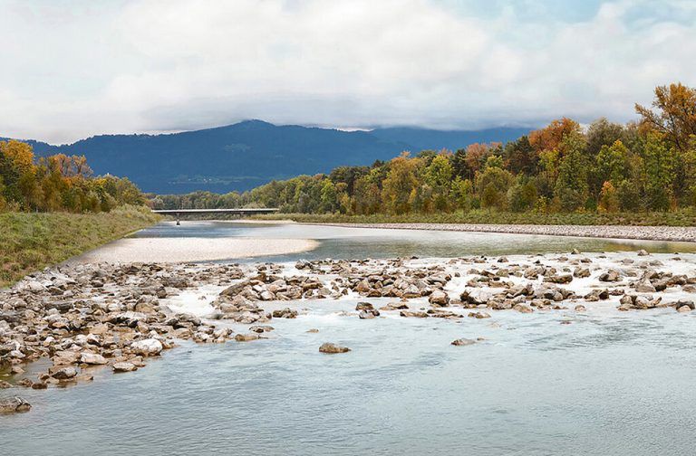 In den vergangenen 20 Jahren hat die Bregenzerach drei Mal historische Hochwasserstände erreicht, aktuelle Baumaßnahmen sollen das in Zukunft verhindern.