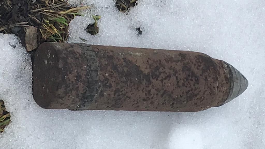 30 Zentimeter lange Granate im Montafon entdeckt