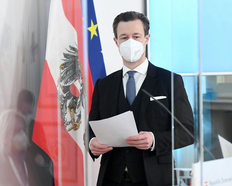 Finanzminister Gernot Blümel legte Bilanz über das Coronajahr.APA