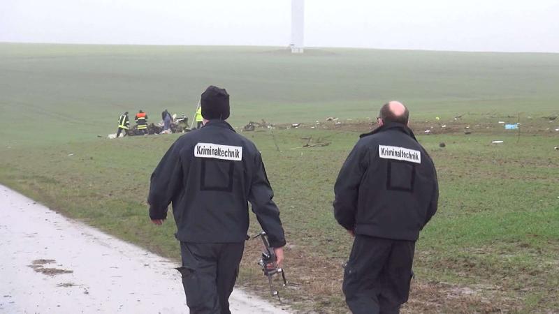 Flugzeugabsturz: Keine Kollision mit Windrädern