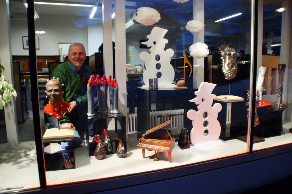 Schaufenster mit doppeltem Ton