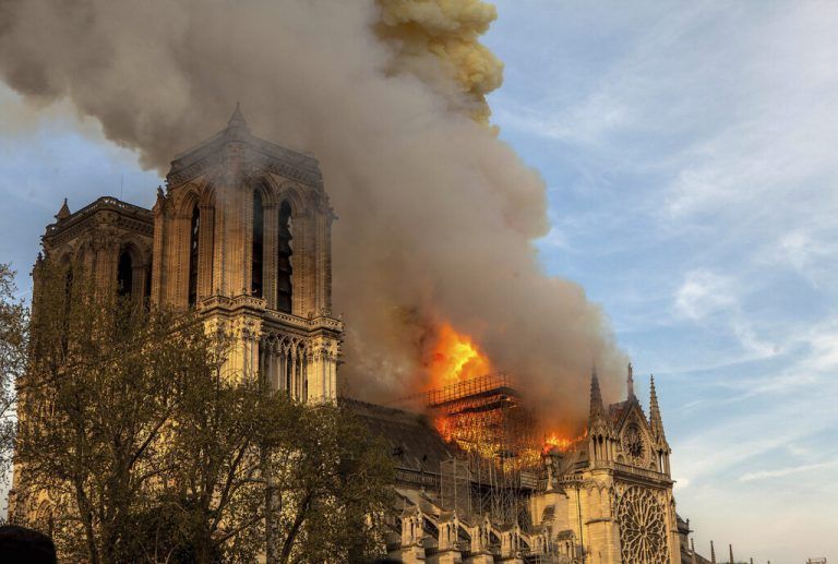 Die Kathedrale wurde im Frühjahr 2019 bei einem Brand schwer beschädigt. AFP